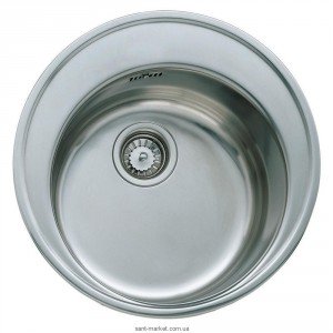 Мийка для кухні кругла Teka Centroval 45 врізна нержавіюча сталь хром 10111022