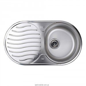 Мийка для кухні овальна Teka DR 78 1B 1D обертається крило врізна нержавіюча сталь хром матова 10130001