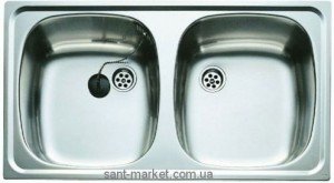 Мийка для кухні прямокутна Teka UNIVERSAL 800.440 2B 2 чаші врізна нержавіюча сталь хром матова 30000155