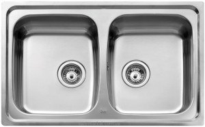 Мийка для кухні прямокутна Teka UNIVERSO 2B 79 2 чаші врізна нержавіюча сталь хром полірована 10120009