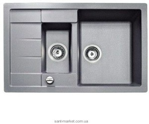 Мийка для кухні прямокутна TEKA ASTRAL 60 B-TG 1.5 чаші обертається крило врізна граніт сірий агат 88928