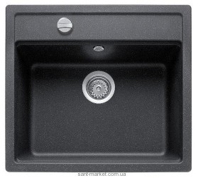 Мойка для кухни прямоугольная TEKA MENORCA 60S TG врезная  гранит  чёрный металлик 88244