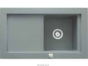 Мийка для кухні прямокутна TEKA AURA 45B TG обертається крило врізна граніт сірий металік 88568
