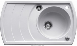 Мойка для кухни нестандартная TEKA ZENO 45B TG оборачиваемое крыло  врезная  гранит  белая 88524