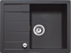 Мойка для кухни прямоугольная TEKA ASTRAL 45 B-TG оборачиваемое крыло  врезная  гранит  чёрный металлик 88947