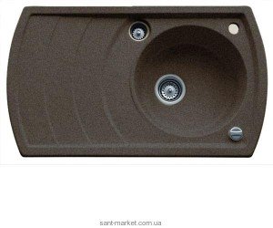 Мийка для кухні нестандартна TEKA ZENO 45B TG обертається крило врізна граніт темно-коричнева 88532