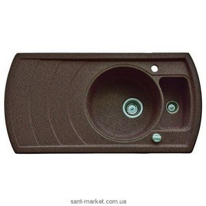 Мойка для кухни нестандартная TEKA ZENO 60B TG  1.5 чаши  оборачиваемое крыло  врезная  гранит  шоколад 88523