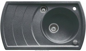 Мийка для кухні нестандартна TEKA ZENO 45B TG обертається крило врізна граніт чорний металік 88529