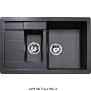 Мойка для кухни прямоугольная TEKA ASTRAL 60 B-TG  1.5 чаши  оборачиваемое крыло  врезная  гранит  антрацит 88930