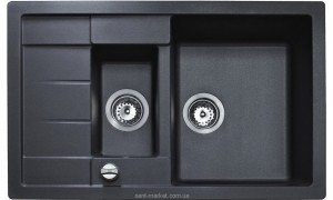Мийка для кухні Teka Astral 60 B-TG 2 чаші обертаємося врізна чорний металік 88957