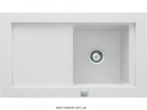 Мийка для кухні прямокутна TEKA AURA 45B TG обертається крило врізна граніт біла 88391