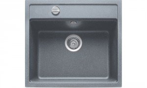 Мойка для кухни прямоугольная TEKA MENORCA 60S TG врезная  гранит  серый металлик 88686