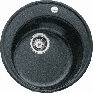 Мойка для кухни круглая TEKA CENTROVAL 45 TG врезная  гранит  антрацит 88816