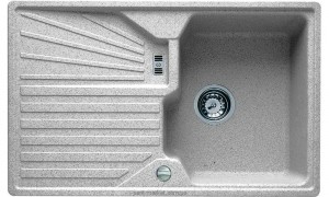 Мийка для кухні прямокутна TEKA CASCAD 45B TG обертається крило врізна граніт біла 87301