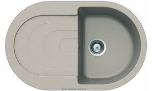 Мийка для кухні овальна TEKA PERLA 45 B-TG обертається крило врізна граніт бежева 40144588