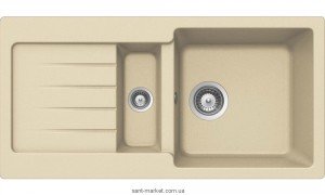 Мийка для кухні прямокутна TEKA KEA 60 B-TG 1.5 чаші обертається крило врізна граніт топаз 88840