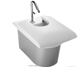 Біде підвісне Jacob Delafon колекція Stinless 59х38х40 з переливом E1304-00