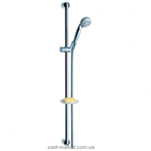 Душевой гарнитур со штангой Hansgrohe коллекция Croma Unica'S с мыльницей хром 27770000