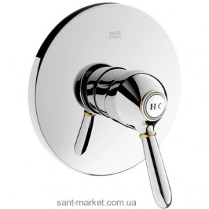 Смеситель для душа встраиваемый Hansgrohe коллекция Axor Carlton хром/золото 17615090