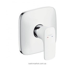 Змішувач для душа вбудовується Hansgrohe колекція PuraVida білий / хром 15665400