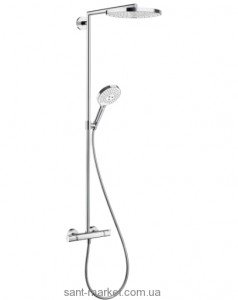 Hansgrohe Select E 300 3jet Showerpipe Душова система хром / білий 27129400