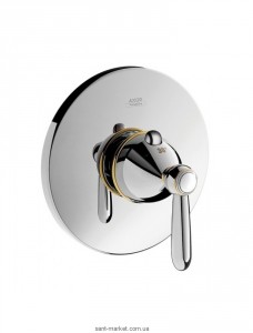 Змішувач для душа вбудований із термостатом Hansgrohe колекція Axor Carlton хром / золото 17710090