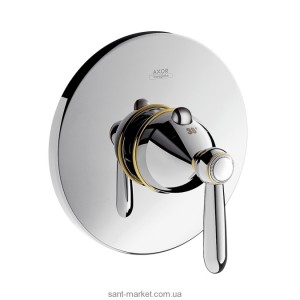 Змішувач для душа вбудований із термостатом Hansgrohe колекція Axor Carlton хром / золото 17712090