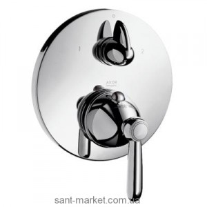 Змішувач з термостатом прихований (вбудований) Hansgrohe колекція Axor Carlton хром / золото 17720090