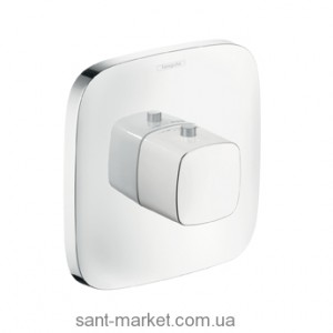 Смеситель для душа встраиваемый с термостатом Hansgrohe коллекция PuraVida белый/хром 15772400