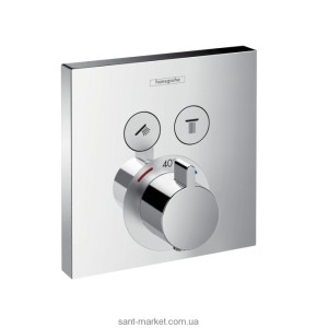 Змішувач для душа вбудований із термостатом Hansgrohe колекція Shower Select хром 15763000