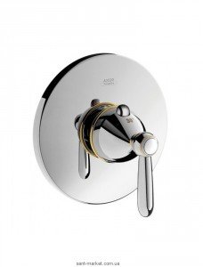 Смеситель для душа встраиваемый с термостатом Hansgrohe коллекция Axor Carlton хром/золото 17710090