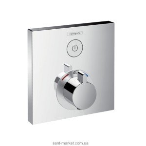 Смеситель для душа встраиваемый с термостатом Hansgrohe коллекция Shower Select хром 15762000