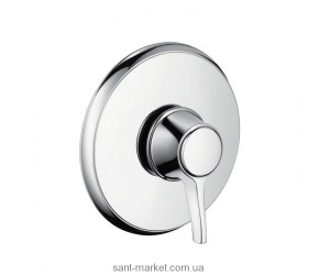 Смеситель для душа встраиваемый с термостатом Hansgrohe коллекция Ecostat Classic сталь 15751820