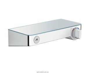 Смеситель для душа настенный с термостатом Hansgrohe Shower Tablet Select белый/хром 13171400