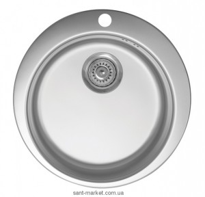 Мойка для кухни круглая Metalac VENERA E врезная  нержавеющая сталь  хром 030190