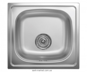 Мийка для кухні прямокутна Metalac Quadro врізна нержавіюча сталь хром 068895