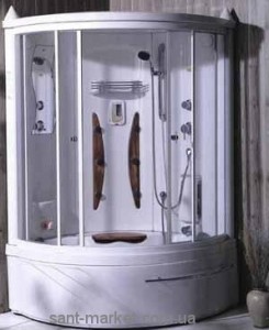 Паровий гидробокс кутовий Appollo А-0812BS 124х124х215 з ванною