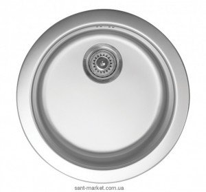 Мийка для кухні кругла Metalac VENERA C врізна нержавіюча сталь хром матова 049344