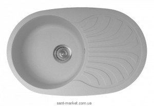 Мийка для кухні овальна Metalac X GRANIT VENERA PLUS крило опціонально врізна граніт сіра 129069