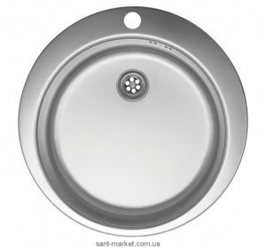 Мийка для кухні кругла Metalac VENERA E врізна нержавіюча сталь хром 123792