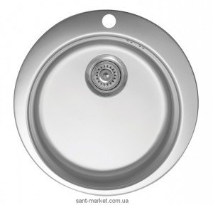 Мийка для кухні кругла Metalac VENERA E врізна нержавіюча сталь хром 030190