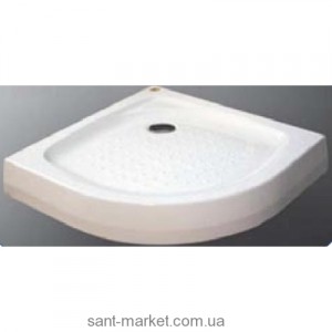 Душовий піддон акриловий чверть кола Koller Pool 80х80х15 білий EF86