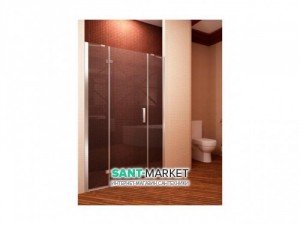 Душові двері в нішу Koller Pool Waterfall line скляна орні 120х185 CUP30X