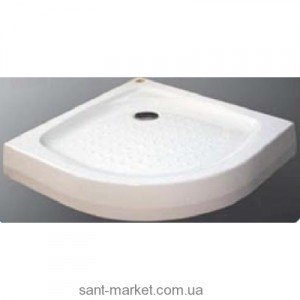 Душевой поддон акриловый четверть круга Koller Pool 80х80х15 белый EF86