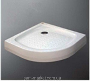 Душовий піддон акриловий чверть кола Koller Pool 90х90х15 білий EF93