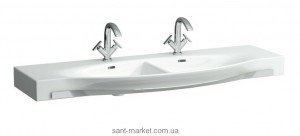 Раковина для ванной подвесная двойная с вешалкой Laufen коллекция Palace белая H8147060001041