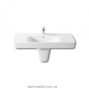 Раковина для ванной подвесная умывальник-столешница Roca коллекция Dama Senso Square белая A32751M000