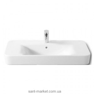 Раковина для ванної підвісна умивальник-стільниця Roca колекція Dama Senso Square біла A32751N000