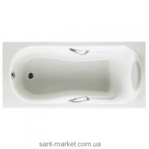 ROCA Haiti Ванна 1700х800 мм вбудовані підлокітники металеві ручки A23277000R