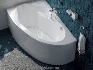 Ванна акрилова кутова асиметрична Koller Pool колекція Boston L 150х95х44